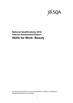 Skills for Work: Beauty