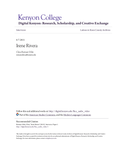 Irene Rivera - Digital Kenyon