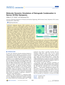 Molecular Dynamics Simulations of Retrograde Condensation in