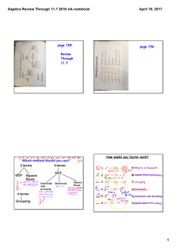 Algebra Review Through 11.7 2016 ink.notebook