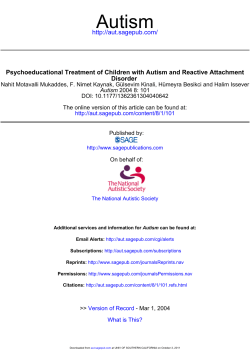 Interacting with Autism