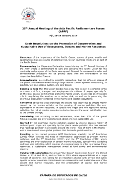 Draft Resolution - Asia Pacific Parliamentary Forum