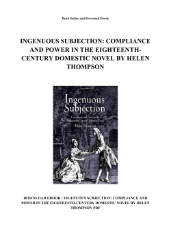 Compliance and Power in the Eighteenth