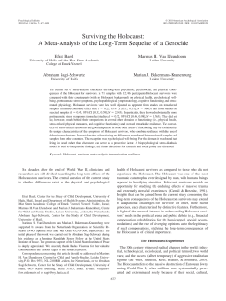 Surviving the Holocaust: A Meta-Analysis of the Long