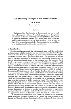 On Detecting Changes in the Earth`s Radius