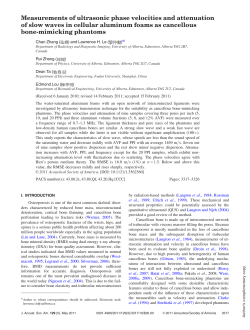 Measurements of ultrasonic phase velocities and