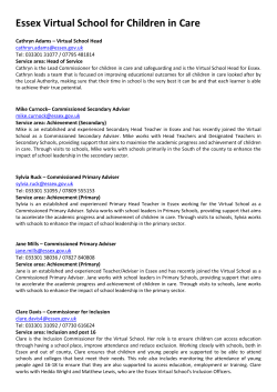 Essex Virtual School for Children in Care