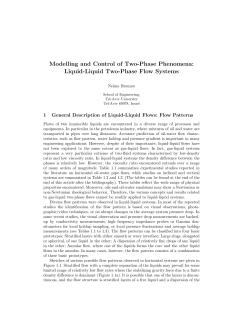 Liquid-Liquid Two-Phase Flow Systems