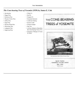The Cone-bearing Trees of Yosemite (1939) by James E. Cole