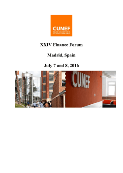 Full program as PDF - 24th Finance Forum