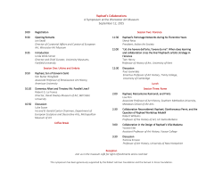 Raphael`s Collaborations A Symposium at the Worcester Art