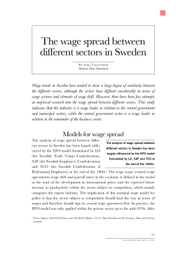 Economic Review 2000:4 article 4 The wage spread between diffent