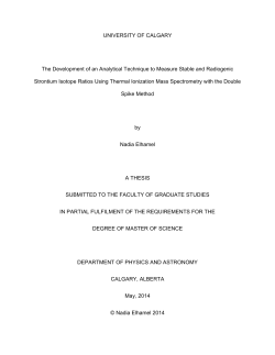 The Development of an Analytical Technique to Measure Stable and