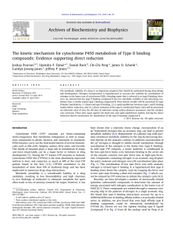 The kinetic mechanism for cytochrome P450 metabolism of Type II