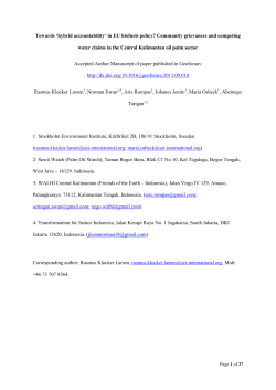 Towards `hybrid accountability` in EU biofuels policy?