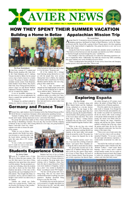 avier news - Saint Xavier High School