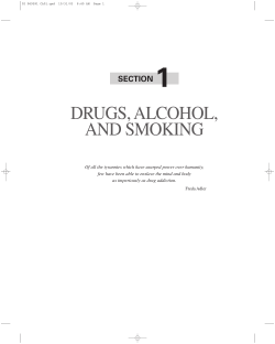 drugs, alcohol, and smoking