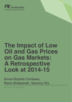 The Impact of Low Oil and Gas Prices on Gas Markets