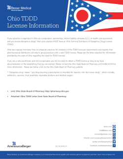 Ohio TDDD License Information