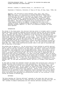 STRUCTURE&mdash;RESONANCE THEORY. 23. CLASSICAL