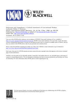 Deterrence and Compellence: A Critical Assessment of