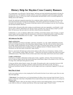 Dietary Help for Hayden Cross Country Runners