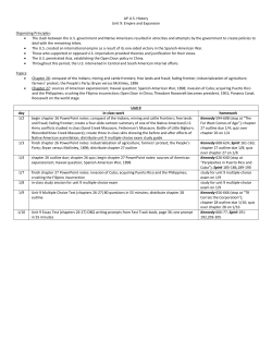 AP US History Unit 9 - Whitley County Schools