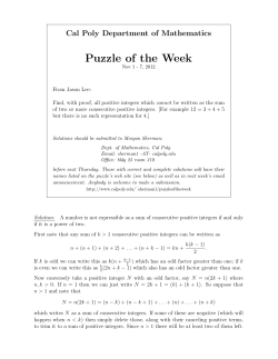 Puzzle of the Week