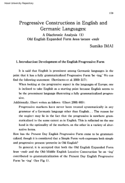 Progressive Constructions in English and