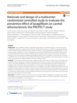Rationale and design of a multicenter randomized controlled study