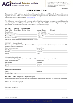 APPLICATION FORM
