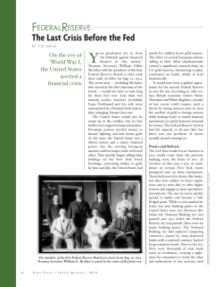 The Last Crisis Before the Fed - Federal Reserve Bank of Richmond