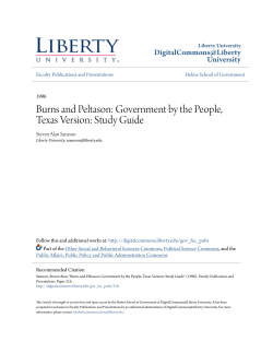 Burns and Peltason: Government by the People, Texas Version