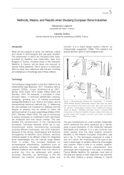 Methods, Means, and Results when Studying European Bone