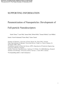 Template for Electronic Submission to ACS Journals