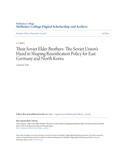 Their Soviet Elder Brothers - Wellesley College Digital Scholarship