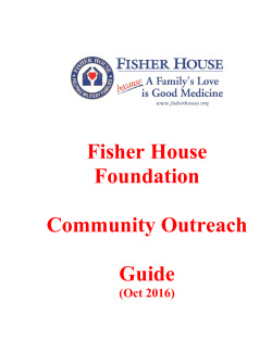 Fisher House Foundation Community Outreach Guidelines