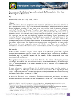 76 Occurrence and Distribution of Igneous Intrusions in the Nigerian