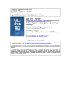 Testing competence and acceptance explanations of self