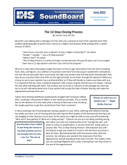 The 12-Step Closing Process - International Hearing Society