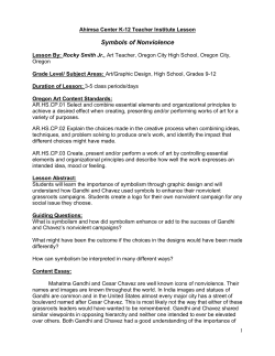 Symbols of Nonviolence