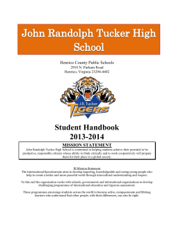 John Randolph Tucker - HCPS Blogs