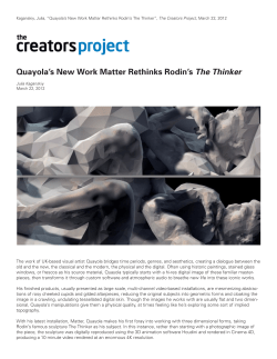 Quayola`s New Work Matter Rethinks Rodin`s The Thinker
