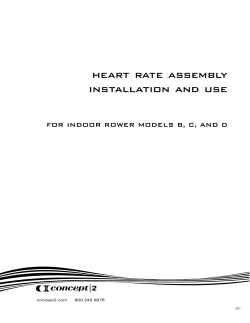 heart rate assembly installation and use