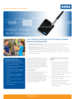FARGO&reg; Printer Wi-Fi Accessory