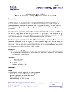 Student Guide - National Nanotechnology Infrastructure Network