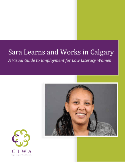 Sara Learns and Works in Calgary