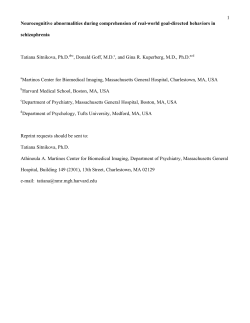 Abnormalities in conceptual processing dissociate