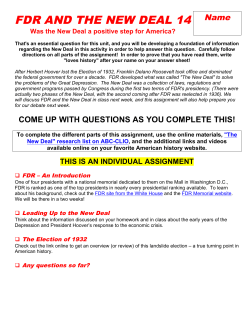 FDR AND THE NEW DEAL 14 - american history rules!