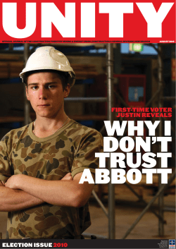 FIRST-TIME VOTER JUSTIN REVEALS